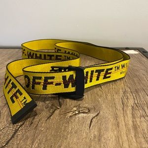 Off-White Yellow Industrial Belt